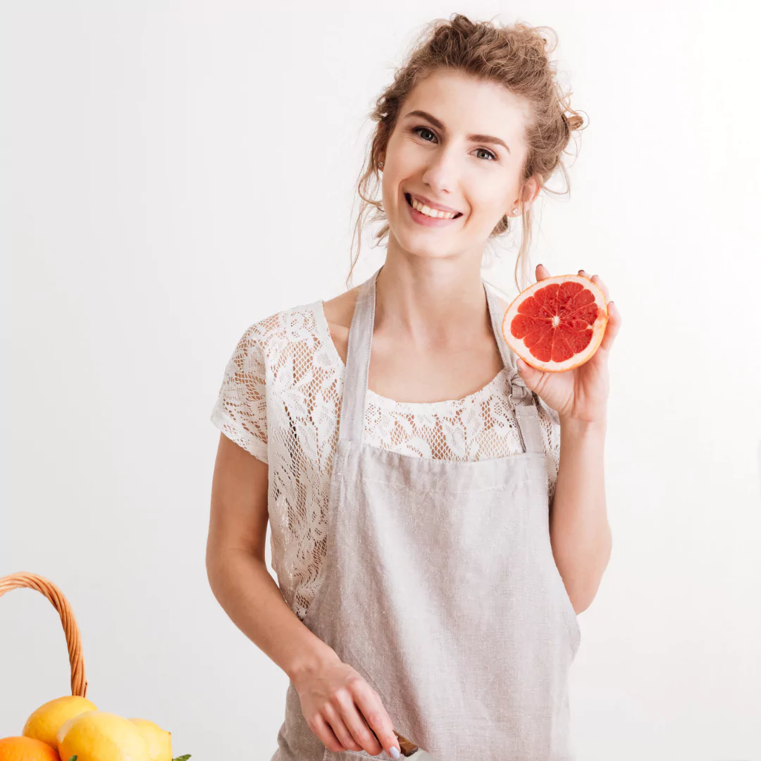 Amanda in her kitchen