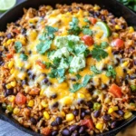Cheesy Taco Rice Skillet