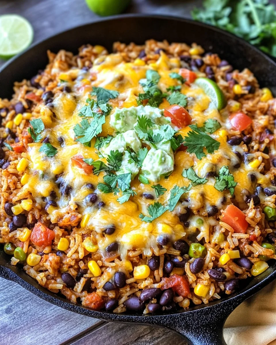 Cheesy Taco Rice Skillet