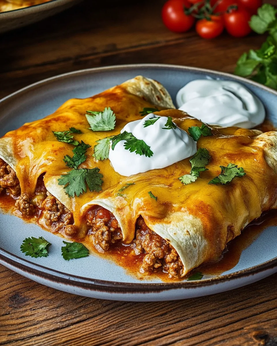 Ground Beef Enchiladas