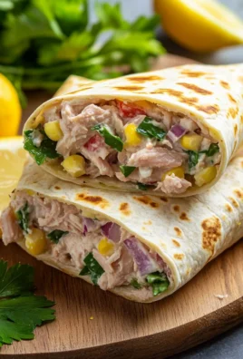 Healthy Tuna Melt Wrap Recipe, Easy 10 Minute Lunch