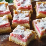 Rhubarb Custard Bars