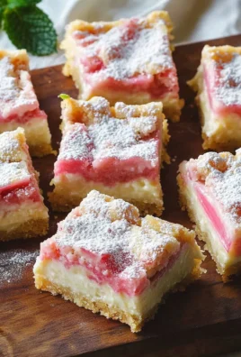 Rhubarb Custard Bars