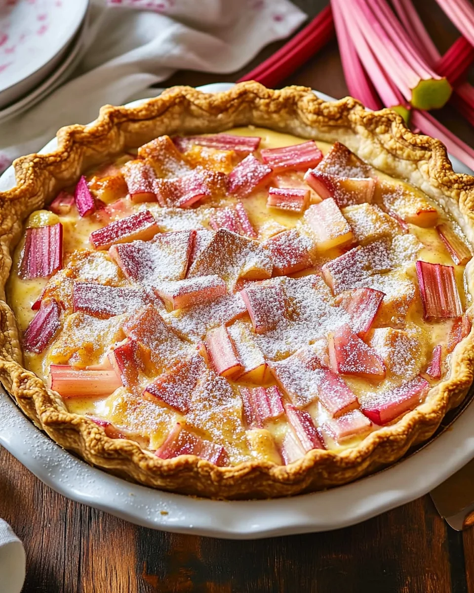 Rhubarb Custard Pie