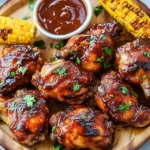 Two Ingredient Crispy Oven Baked BBQ Chicken