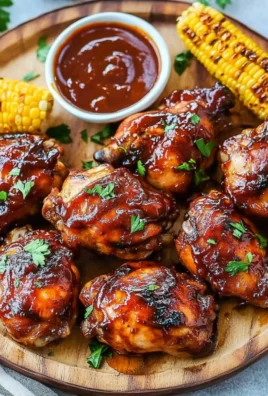 Two Ingredient Crispy Oven Baked BBQ Chicken