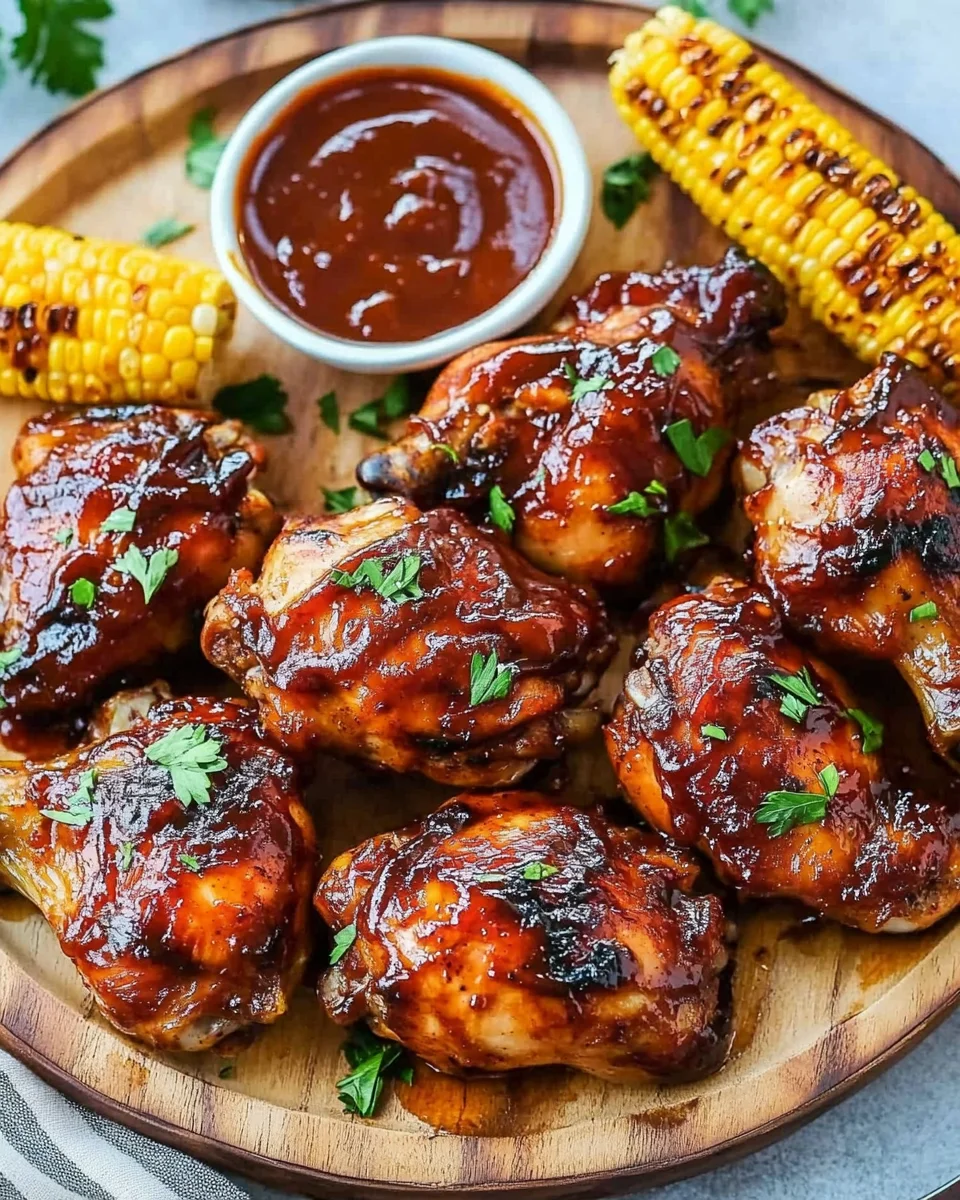 Two Ingredient Crispy Oven Baked BBQ Chicken